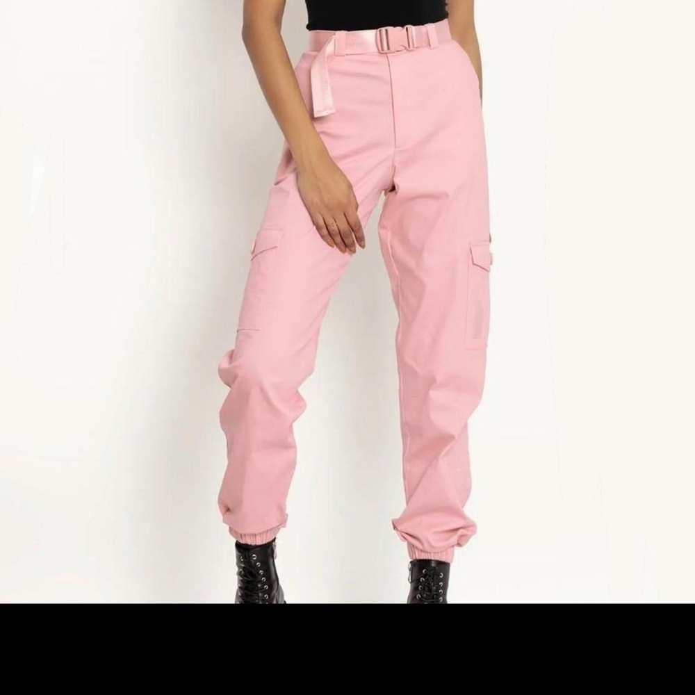 Blackmilk Pink Cargo Joggers